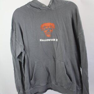 Women's Grey Halloween Hoodie Size Large